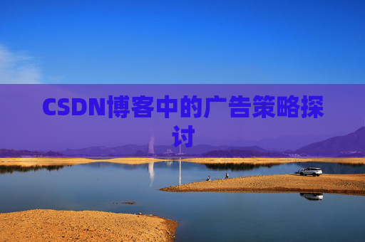 CSDN博客中的广告策略探讨